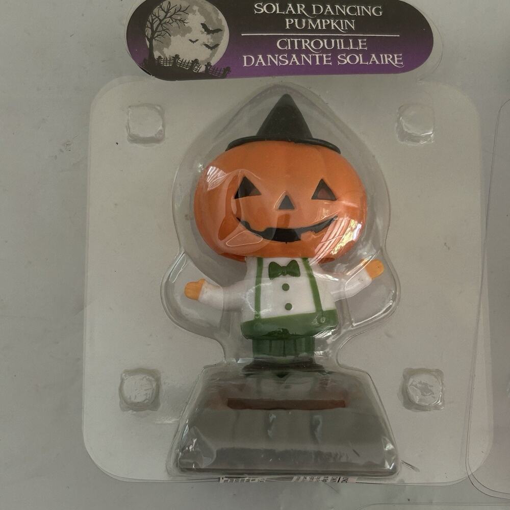Solar Powered Halloween Figures Lot Of 3 - Picture 7 of 8